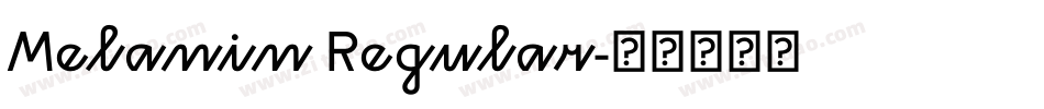 Melanin Regular字体转换